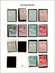 50/3213. Stor samling i et halvgammelt Davo-album uten lommer og seks ...