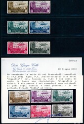 AEGEAN ISLANDS (ISOLE ITALIANE DELL'EGEO) 115-120. Zeppelin 1933. ...