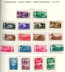 En samling til 1979 i fire Schaubek-album, ganske bra belagt. Av og ...