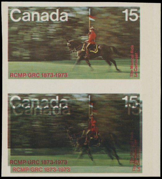 1973, R.C.M.P. Musical Ride, 15c multicolored, right sheet margin ...