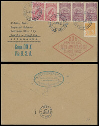 PIONEER FLIGHT: 1931 (July 23), Dornier Do X Flight cover from ...