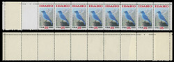 1990, Idaho Statehood, 25c multicolored, side margin horizontal strip ...