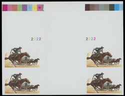 1993, Centenary of the Cherokee Strip Land Run, imperforate proof of ...