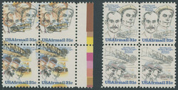 1978-80, Wright Brothers 31c, two blocks of four, each one is ...
