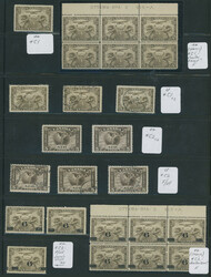SELECTION OF STAMPS WITH VARIETIES: 1928-46, almost 150 mint and used ...