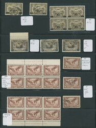 SELECTION OF STAMPS WITH VARIETIES: 1928-46, almost 150 mint and used ...