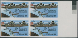 1985, Trans-Pacific Air Mail, 44c multicolored, right sheet margin ...
