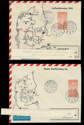 PIONEER FLIGHTS: TEMPORARY ICE AIRMAIL SERVICE: 1940-42, 19 covers ...