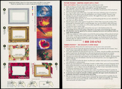 2001, Picture Postage (47c) multicolored, imperforate booklet pane of ...