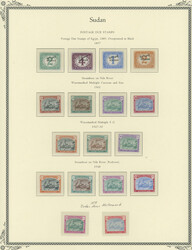 1897-1979, bilingual overprint ''Soudan'' on Egyptian dues, Steamboat ...