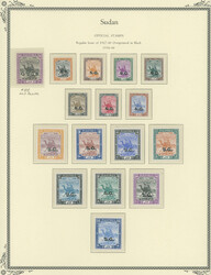 1906-58, black overprint ''O.S.G.S.'' on 10p violet and black; 49 ...