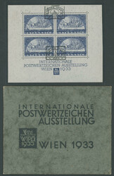 SEMI - POSTAL ISSUES: 1933, International Philatelic Exhibition WIPA, ...