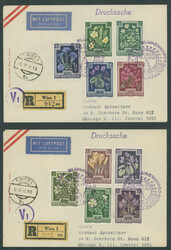 LARGE AND OUTSTANDING POSTAL HISTORY UNIT: 1947-54, over 500 items in ...