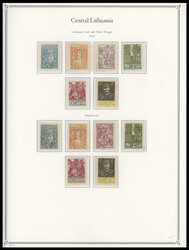 NICE COLLECTION ON PAGES: 1920-22, 94 stamps, starting with perf and ...