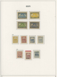 COLLECTION ON PAGES: 1918-41, about 200 mostly mint stamps and 4 ...