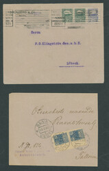 POSTAL HISTORY GROUP: 1919-41, 112 postcards or covers, including 3 ...