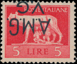 ALLIED MILITARY GOVERNMENT (A.M.G.) - VENEZIA GIULIA: 1946, inverted ...