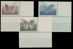 1971, Butterflies, 10ch in different colors, unissued complete set of ...