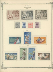 STARTING COLLECTION ON SCOTT ALBUM PAGES: 1952-68, about 200 mostly ...