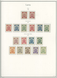 VERY WELL COMPLETED MINT COLLECTION ON ALBUM PAGES: 1918-40, about ...