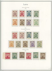 VERY WELL COMPLETED MINT COLLECTION ON ALBUM PAGES: 1918-40, about ...