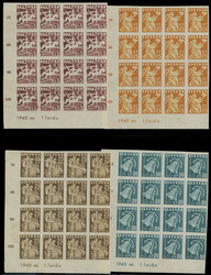 1940, Peace issue, 5c, 15c, 25c, 30c and 35c, imperforate set of five ...