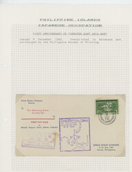 MOSTLY POSTAL HISTORY COLLECTION: 1942-44, 23 mint stamps, 1 souvenir ...