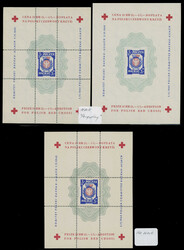 1945, Dachau-Allach Red Cross, 6 perforated or imperforate souvenir ...