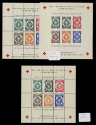 1945, Dachau-Allach Red Cross, 6 perforated or imperforate souvenir ...