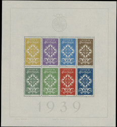 1939, Portuguese Legion, 5c-1.75e, souvenir sheet of eight values, ...