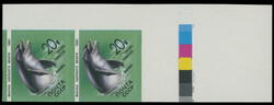 1991, Marine Life, Dolphin, 20k multicolored, top right corner sheet ...