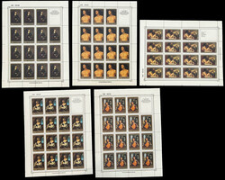 MINIATURE SHEETS OF HERMITAGE PAINTINGS: 1982-85, Artworks of Italian ...