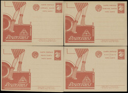 ADVERTISING POSTCARDS COLLECTION: 1930, Resinotrust, four similar ...