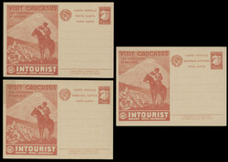 ADVERTISING POSTCARDS COLLECTION: 1930, Intourist ''Visit Caucasus'', ...