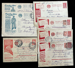 ADVERTISING POSTCARDS COLLECTION: 1931-34, Postal Advertising, nine ...