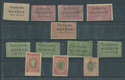 1863-71, 17 stamps, including original printings of No.1 (defected), ...