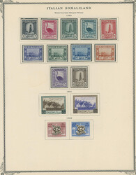 COLLECTION ON ALBUM PAGES: 1950-61, over 240 stamps, including used ...
