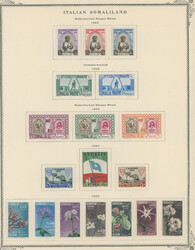 COLLECTION ON ALBUM PAGES: 1950-61, over 240 stamps, including used ...