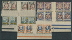 1927, Pictorial issue, 1k-5k, five values in horizontal strips of ...