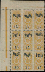 1933, black handstamped surcharge (small figures) 15k on Tuvan ...