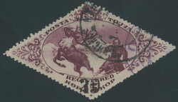1935, black small numerator (5.5 mm) surcharge 20(k) on Herdsman ...