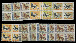 1968-74, Butterflies, 0.50d-10d, 5d/3d-60d/2d, two complete sets of ...