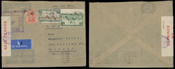 PIONEER FLIGHT: 1941 (April 5), cover to Chicago franked by three ...