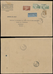 PIONEER FLIGHTS: 1936 (January 9), Air Orient Flight pre-printed ...