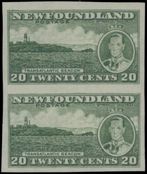 KING GEORGE VI - LONG CORONATION ISSUE: 1937, Cape Race, 20k green, ...