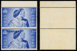 1948, Royal Silver Wedding, black overprint ''Tangier'' at the top of ...