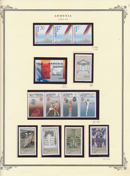 COLLECTION OF MODERN ISSUES: 1992-2003, 384 mint stamps, 62 miniature ...