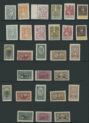 PRACTICALLY COMPLETE COLLECTION ON VARIO PAGES: 1920-21, over 100 ...