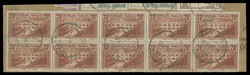 1937, Port du Gard, 20fr orange brown, type III (Yvert type IIB) in ...