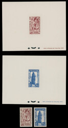 SEMI - POSTAL ISSUES: 1950, Charity issue, 15+5fr red brown and ...